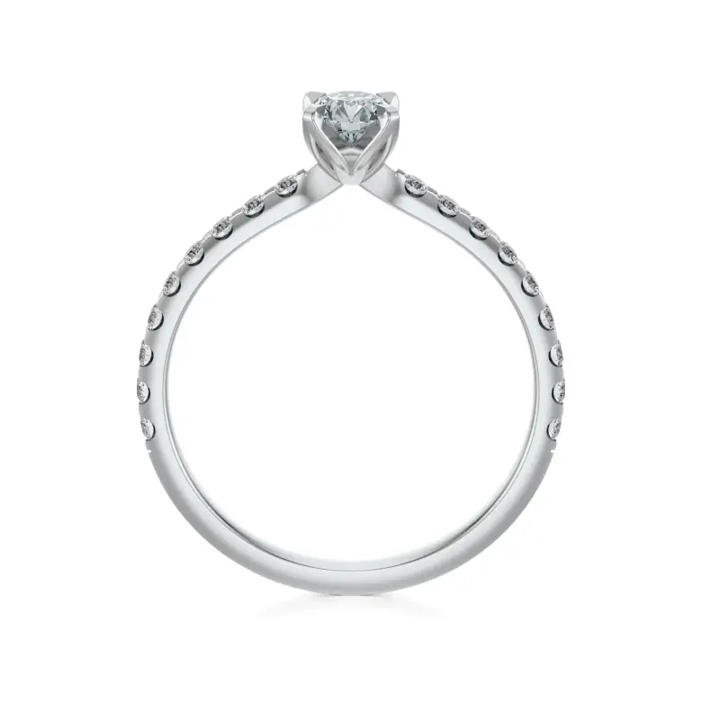 Pierścionek białe złoto z diamentami AJPZ_112